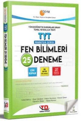 Tandem Yayınları TYT Fen Bilimleri 25 Deneme Maraton Serisi - 1