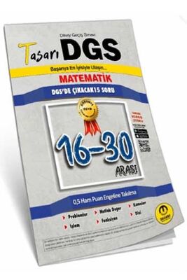 ​Tasarı Yayınları DGS Matematik 16-30 Arası Garanti Soru Kitapçığı - 1