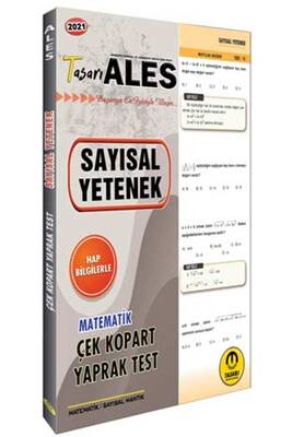 Tasarı Yayınları 2021 ALES Sayısal Yetenek Yaprak Test - 1