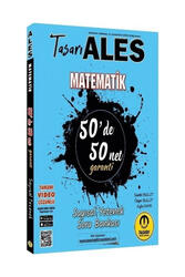 Tasarı Yayınları ALES Matematik 50 de 50 Net Sayısal Yetenek Soru Bankası Video Çözümlü - Tasarı Yayınları