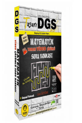 Tasarı Yayınları 2025 DGS Matematik Video Çözümlü Soru Bankası - 1