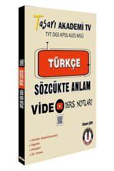 Tasarı Yayınları - Tasarı Eğitim Yayınları TYT Türkçe Sözcükte Anlam Vİdeo Ders Notlari 