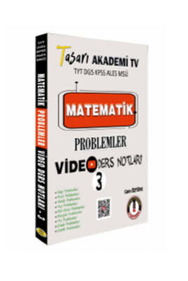 Tasarı Eğitim Yayınları Matematik Problemler Video Ders Notları 3 - 1