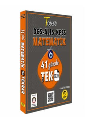 Tasarı Eğitim Yayınları KPSS ALES DGS 41 Günde Matematik Tekrar - 1