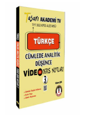 Tasarı Eğitim Yayınları Türkçe Cümlede Analitik Video Ders Notları -3 - 1