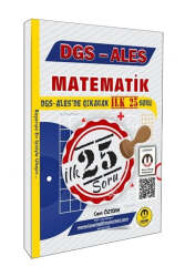 Tasarı Yayınları DGS ALES Matematik İlk 25 Çıkacak Soru Çözümlü - Tasarı Yayınları