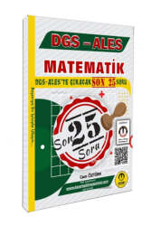 Tasarı Yayınları 2024 DGS ALES Matematik Son 25 Çıkacak Soru Bankası - Tasarı Yayınları