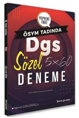 ​Tercih Akademi Yayınları DGS Sözel 5×60 Deneme - 1