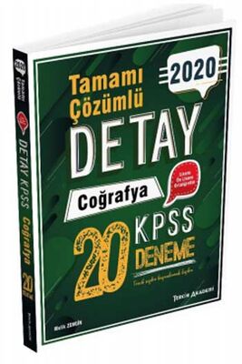 ​Tercih Akademi Yayınları 2020 KPSS Detay Coğrafya Tamamı Çözümlü 20 Deneme - 1