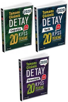 ​Tercih Akademi Yayınları 2020 KPSS Detay Genel Kültür Çözümlü Deneme Seti - 1