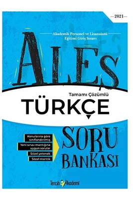 Tercih Akademi Yayınları 2021 ALES Türkçe Tamamı Çözümlü Soru Bankası - 1