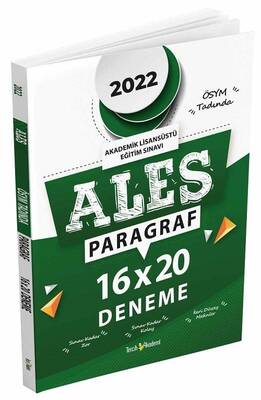 Tercih Akademi 2022 ALES Paragraf Sözel Yetenek 16x20 Deneme - 1
