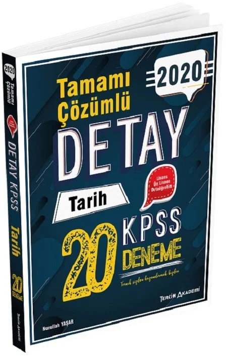 Tercih Akademi Yayınları 2020 KPSS Tarih Detay 20 Deneme Çözümlü - 1