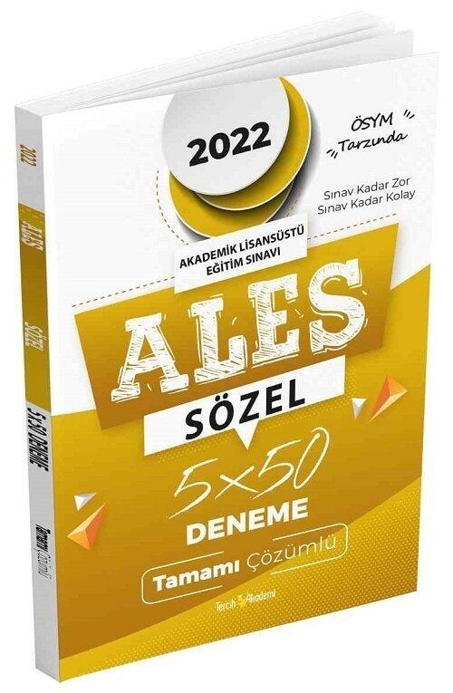 Tercih Akademi Yayınları 2022 ALES Sözel 5 Deneme Çözümlü