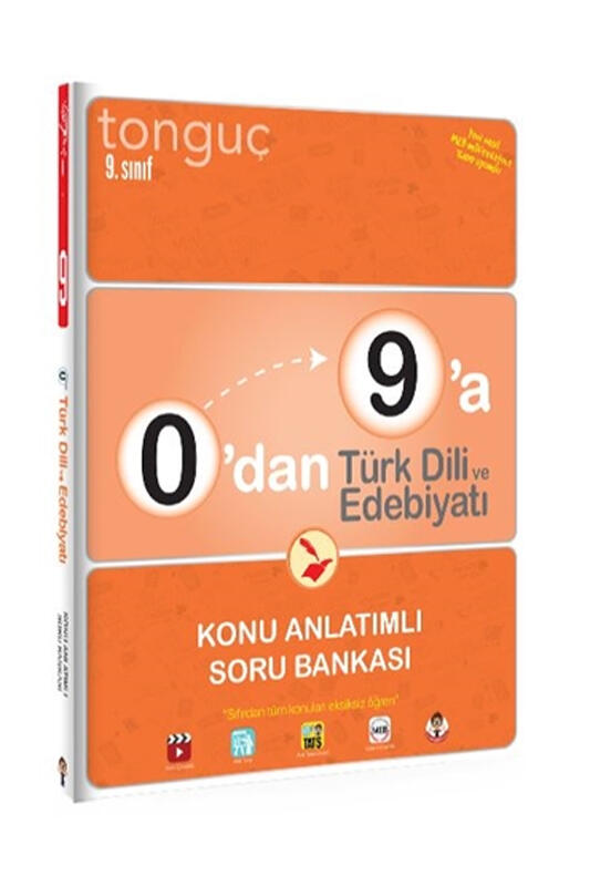 Tonguç Akademi 0'dan 9'a Türk Dili ve Edebiyatı Konu Anlatımlı Soru Bankası