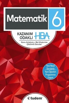 Tudem Yayınları 6. Sınıf Matematik Kazanım Odaklı HBA - 1