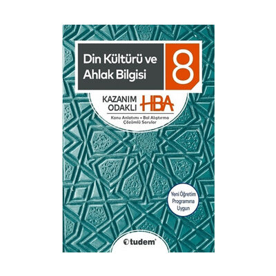 Tudem Yayınları 8. Sınıf Din Kültürü ve Ahlak Bilgisi Kazanım Odaklı HBA - 1