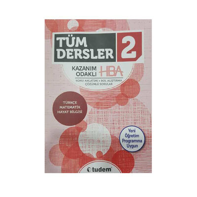 ​Tudem Yayınları 2. Sınıf Tüm Dersler Kazanım Odaklı HBA - 1