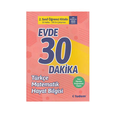 ​Tudem Yayınları 2. Sınıf Evde 30 Dakika Türkçe Matematik Hayat Bilgisi Soru Ev Çalışması - 1