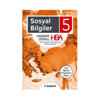 ​Tudem Yayınları 5. Sınıf Sosyal Bilgiler Kazanım Odaklı HBA - 1