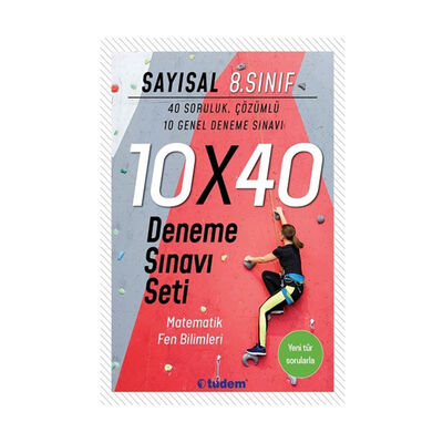 Tudem Yayınları 8. Sınıf Sayısal 10×40 Deneme Sınavı - 1