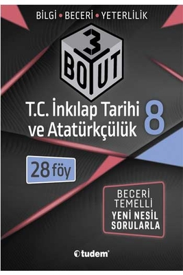 Tudem Yayınları 8. Sınıf T.C. İnkılap Tarihi ve Atatürkçülük 3 Boyut 28'li Föy - 1
