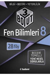Tudem Yayınları 8. Sınıf Fen Bilimleri 3 Boyut 28'li Föy - Tudem Yayınları