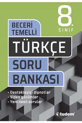 Tudem Yayınları 8. Sınıf Türkçe Beceri Temelli Soru Bankası - 1