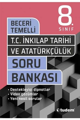 Tudem Yayınları 8. Sınıf T.C. İnkılap Tarihi ve Atatürkçülük Beceri Temelli Soru Bankası - 1