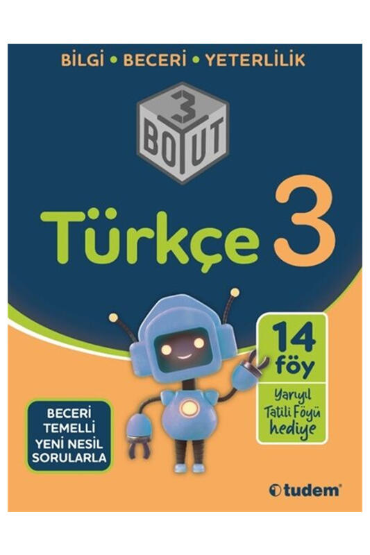 Tudem Yayınları 3. Sınıf Türkçe 3 Boyut Soru Bankası