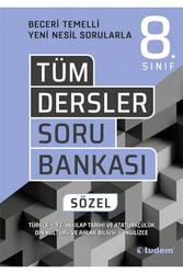 Tudem Yayınları - Tudem Yayınları 8. Sınıf Tüm Dersler Sözel Soru Bankası