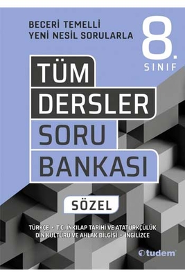 Tudem Yayınları 8. Sınıf Tüm Dersler Sözel Soru Bankası - 1