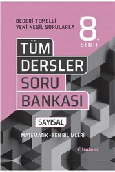 Tudem Yayınları - Tudem Yayınları 8. Sınıf Tüm Dersler Sayısal Soru Bankası