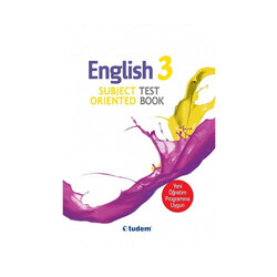 Tudem Yayınları - Tudem Yayınları 3.Sınıf English Subject Oriented Testbook