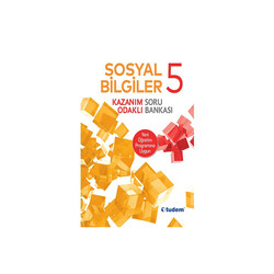 Tudem Yayınları - Tudem Yayınları 5.Sınıf Sosyal Bilgiler Kazanım Odaklı Soru Bankası