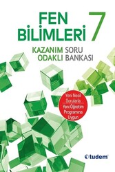 Tudem Yayınları - Tudem Yayınları 7.sınıf Fen Bilimleri Kazanım Odaklı Soru Bankası
