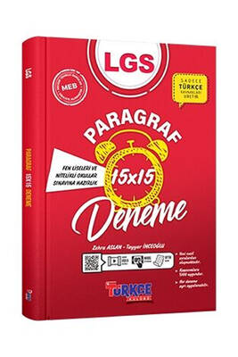 Türkçe Kulübü Yayınları LGS Paragraf 15x15 Deneme - 1