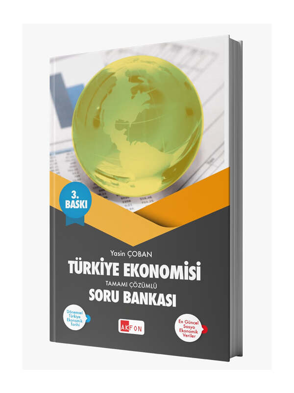 Akfon Kitap Türkiye Ekonomisi Tamamı Çözümlü Soru Bankası