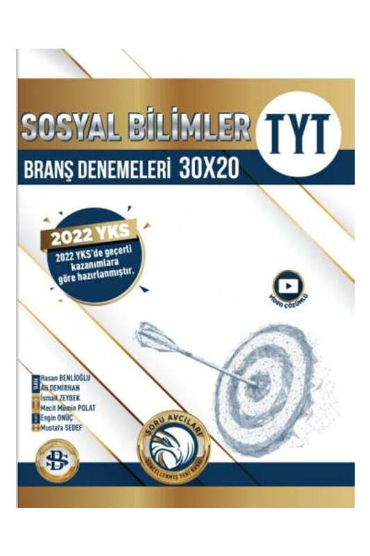 Bilgi Sarmal Yayınları TYT Sosyal Bilimler 30 x 20 Branş Denemeleri 