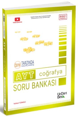 ÜçDörtBeş Yayınları AYT Coğrafya Soru Bankası - 1