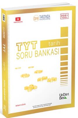 ÜçDörtBeş Yayınları TYT Tarih Soru Bankası - 1