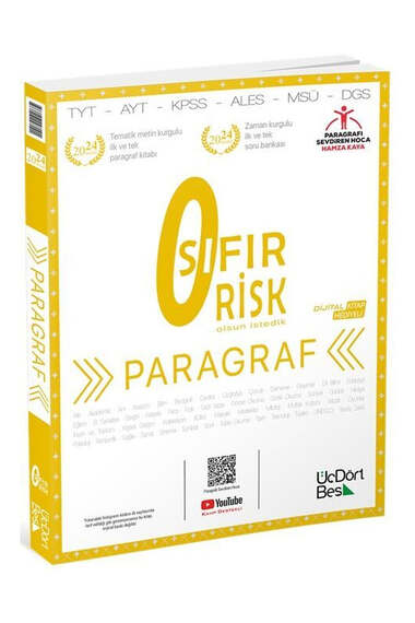 ÜçDörtBeş Yayınları 2024 Paragraf Sıfır Risk - 1