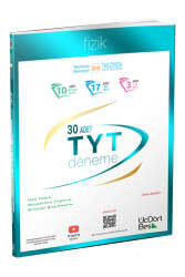 ÜçDörtBeş Yayınları 2024 TYT Fizik 30 Deneme Sınavı - ÜçDörtBeş Yayınları