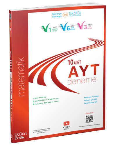 ÜçDörtBeş Yayınları AYT Matematik 10 Deneme - 1