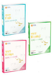 ÜçDörtBeş Yayınları 2025 TYT Fizik - Kimya - Biyoloji Soru Bankası Seti - ÜçDörtBeş Yayınları