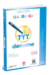 ÜçDörtBeş Yayınları 2025 TYT Matematik 10 Deneme Sınavı - ÜçDörtBeş Yayınları