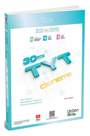 ÜçDörtBeş Yayınları 2026 TYT Fizik 30 Deneme Sınavı - 1