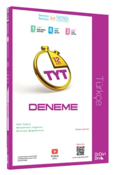 ÜçDörtBeş Yayınları 2026 TYT Türkçe 12 Deneme Sınavı - 1