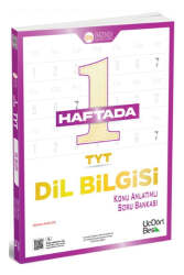 ÜçDörtBeş Yayınları TYT 1 Haftada Dil Bilgisi Konu Anlatımlı Soru Bankası - ÜçDörtBeş Yayınları