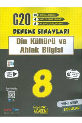 Üçgen Akademi 8. Sınıf Din Kültürü ve Ahlak Bilgisi 20 li Deneme Sınavı - 1